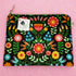 Bright Folk Floral Fabric Pouch - Maggie Magoo Designs_Just Makers