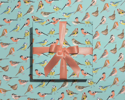 British Birds Wrapping Paper - Antonia Illustration_Just Makers