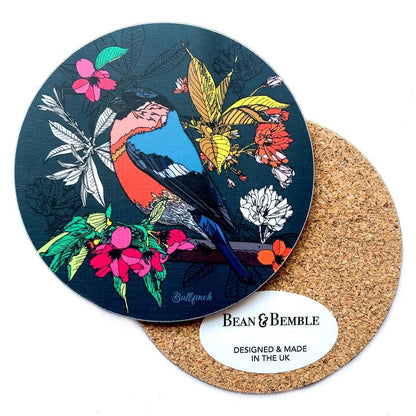 Bullfinch Cherry Blossom Coaster - Bean and Bemble - Just Makers Bean and Bemble