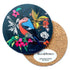 Bullfinch Cherry Blossom Coaster - Bean and Bemble_Just Makers