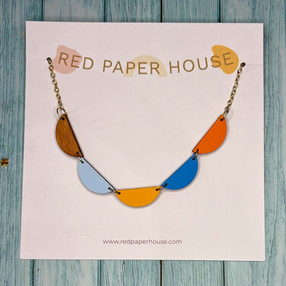 Bunting Necklace 1 - Red Paper House_Just Makers