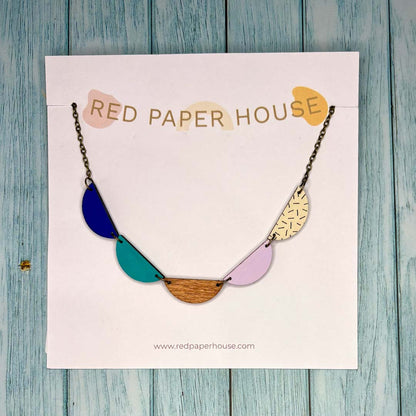 Bunting Necklace 2 - Red Paper House_Just Makers