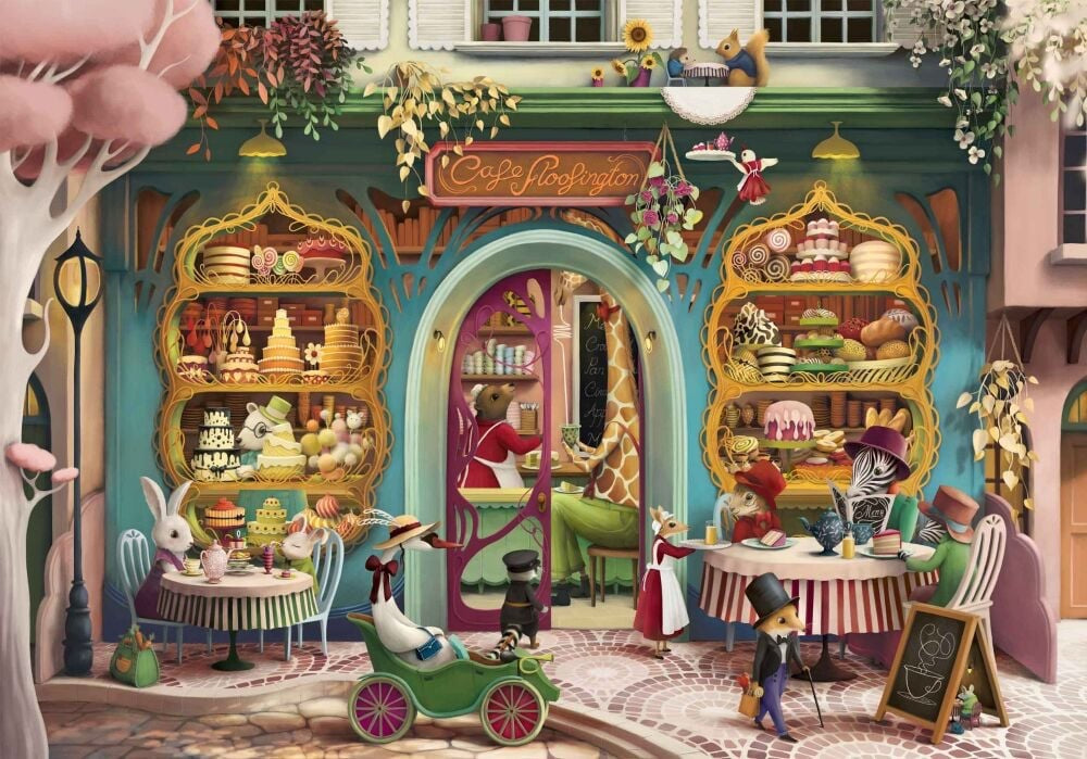 Cafe Floofington Jigsaw Image - Demelsa Haughton_Just Makers
