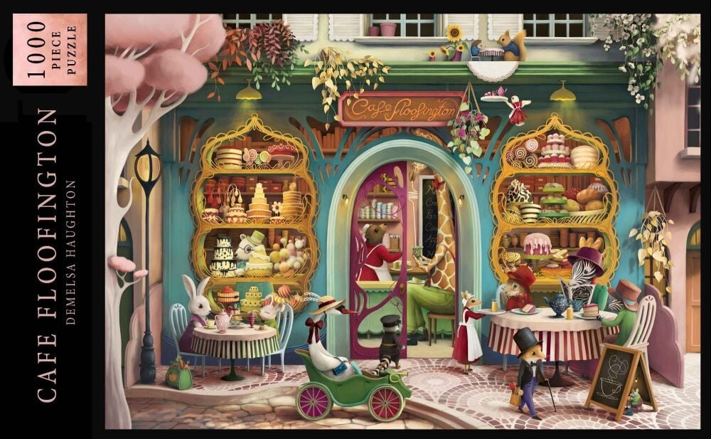 Cafe Floofington Jigsaw Puzzle - Demelsa Haughton_Just Makers