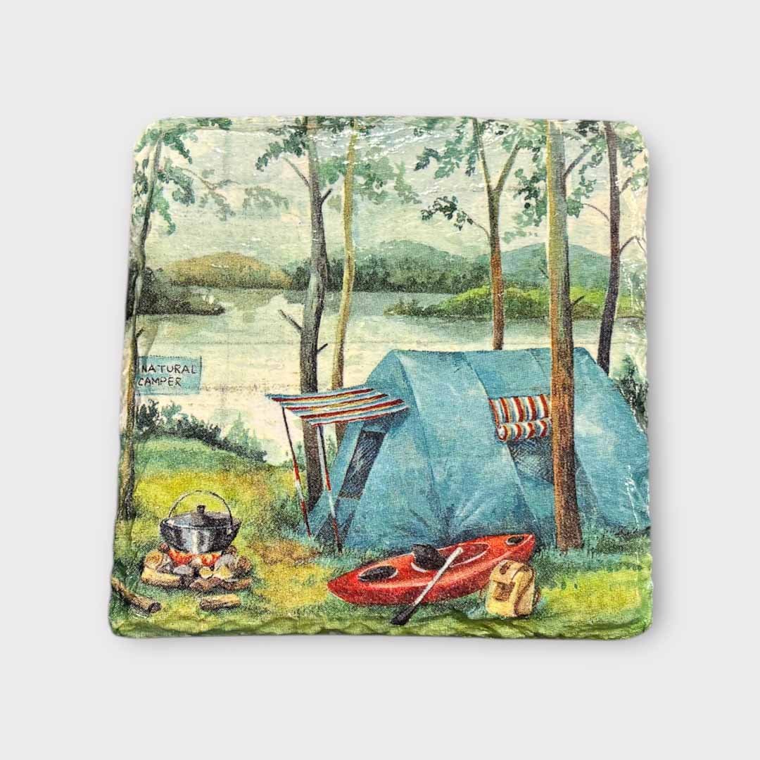 Camping Coaster Slate - Sarah Tustin - Just Makers Sarah Tustin