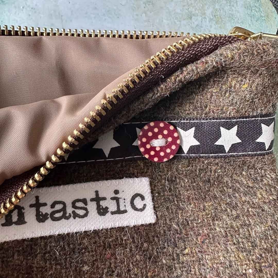 Captain Fantastic Purse for Men - Touchy Feely Textiles - Just Makers Touchy Feely Textiles