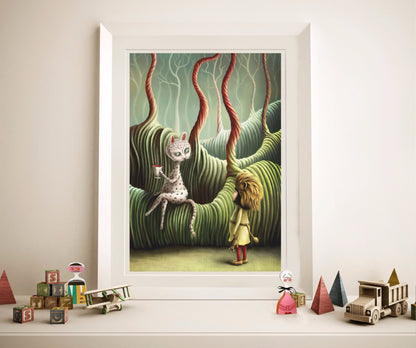 Cat Meet Cat Demelsa Haughton Print_Just Makers