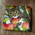 Cat and Apples Coaster Slate - Sarah Tustin_Just Makers