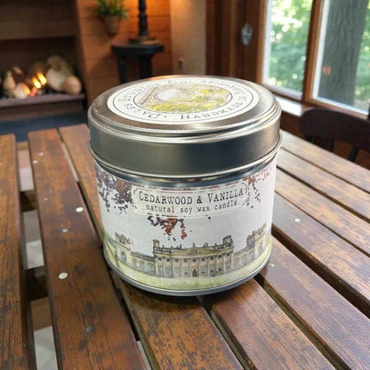 Cedarwood and Vanilla Natural Soy Candle - Dales Studios Co - Just Makers Dales Studios Co