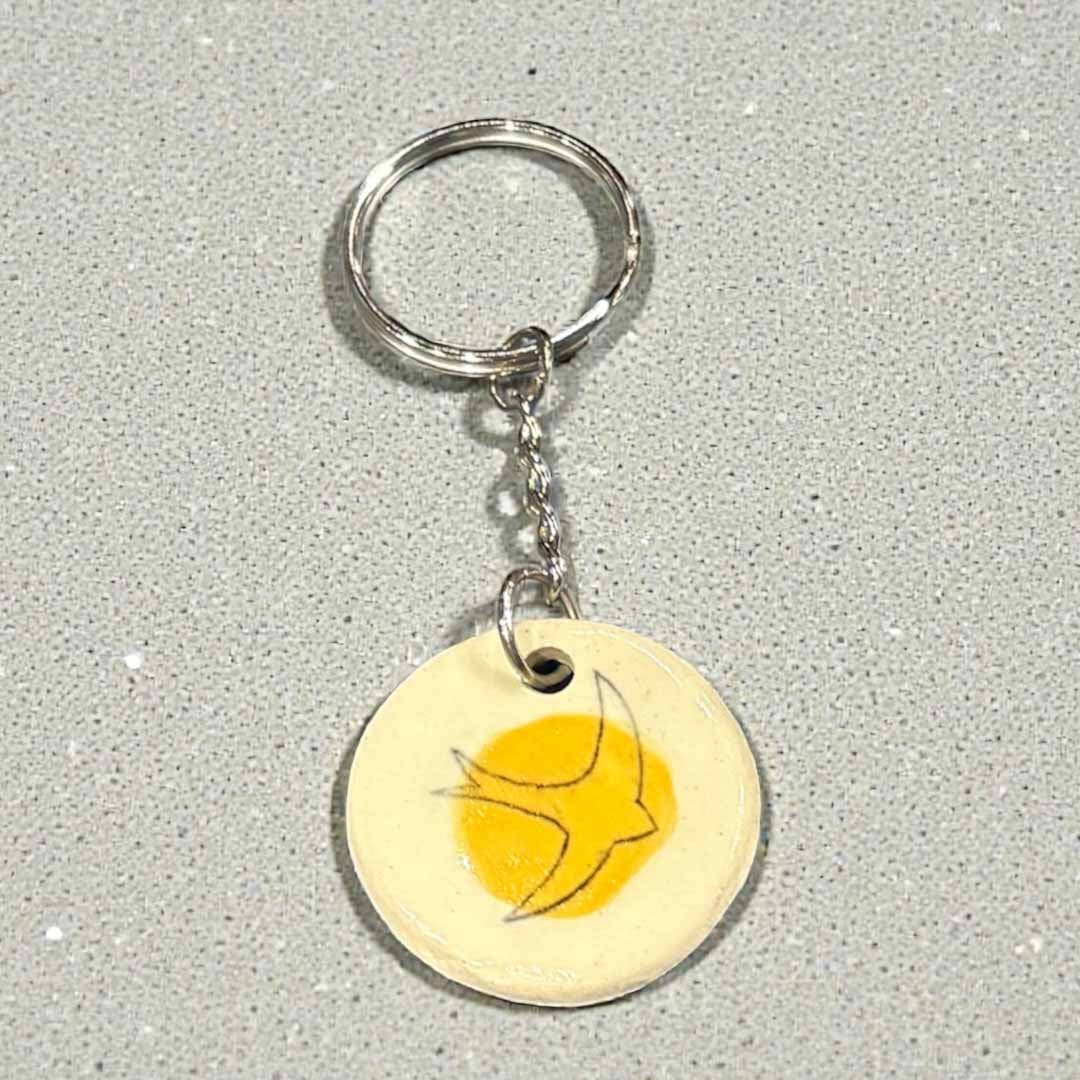 Ceramic Swift Keyring - Lorna Gilbert_Just Makers