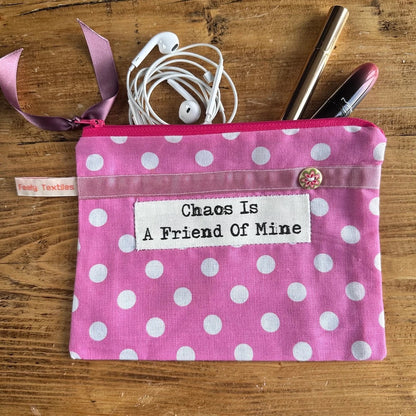 Chaos is a Friend of Mine Purse - Touchy Feely Textiles_Just Makers