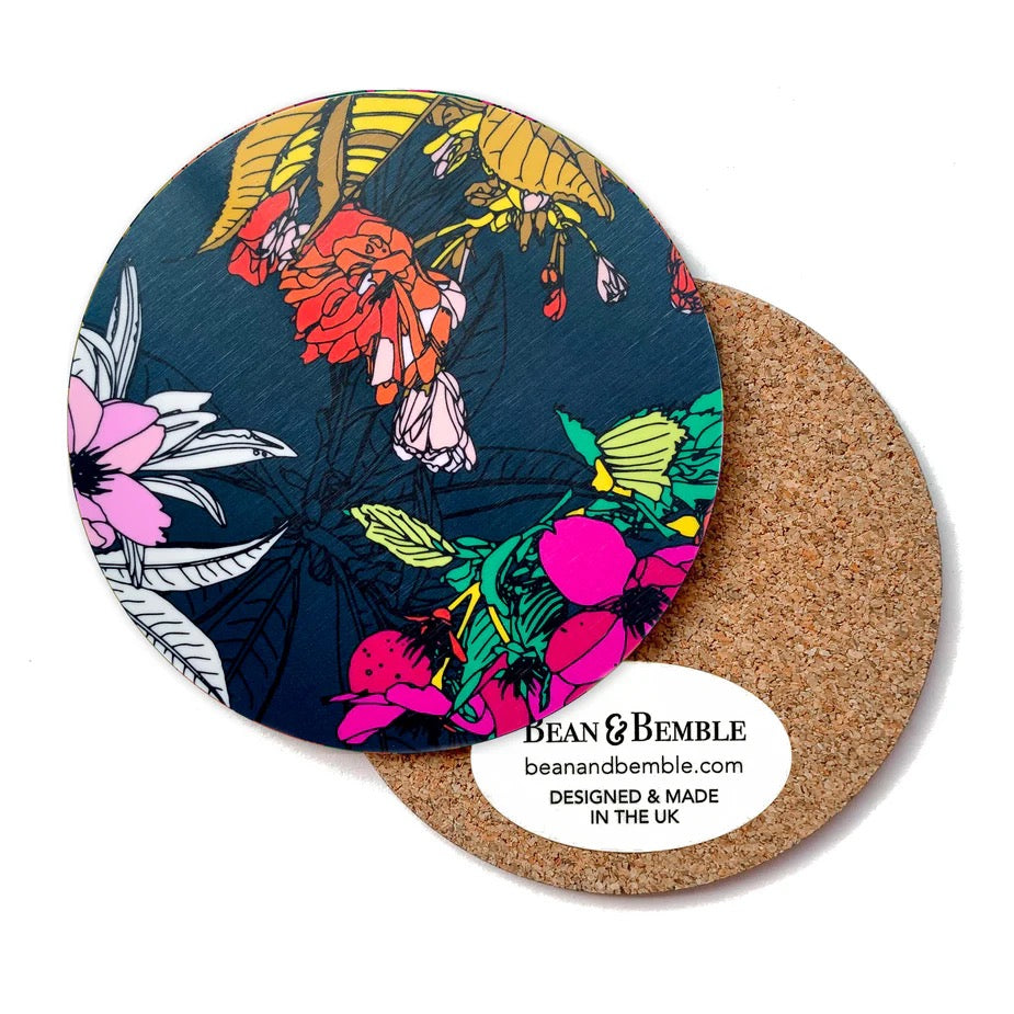 Cherry Blossom Coaster - Bean and Bemble_Just Makers