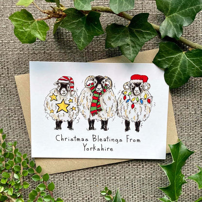 Christmas Bleatings from Yorkshire Card - HD Designs_Just Makers