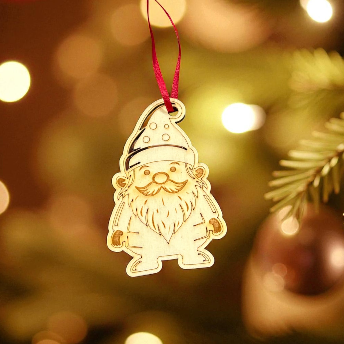 Christmas Elf Wooden Decoration - Woodcutter Creations_Just Makers