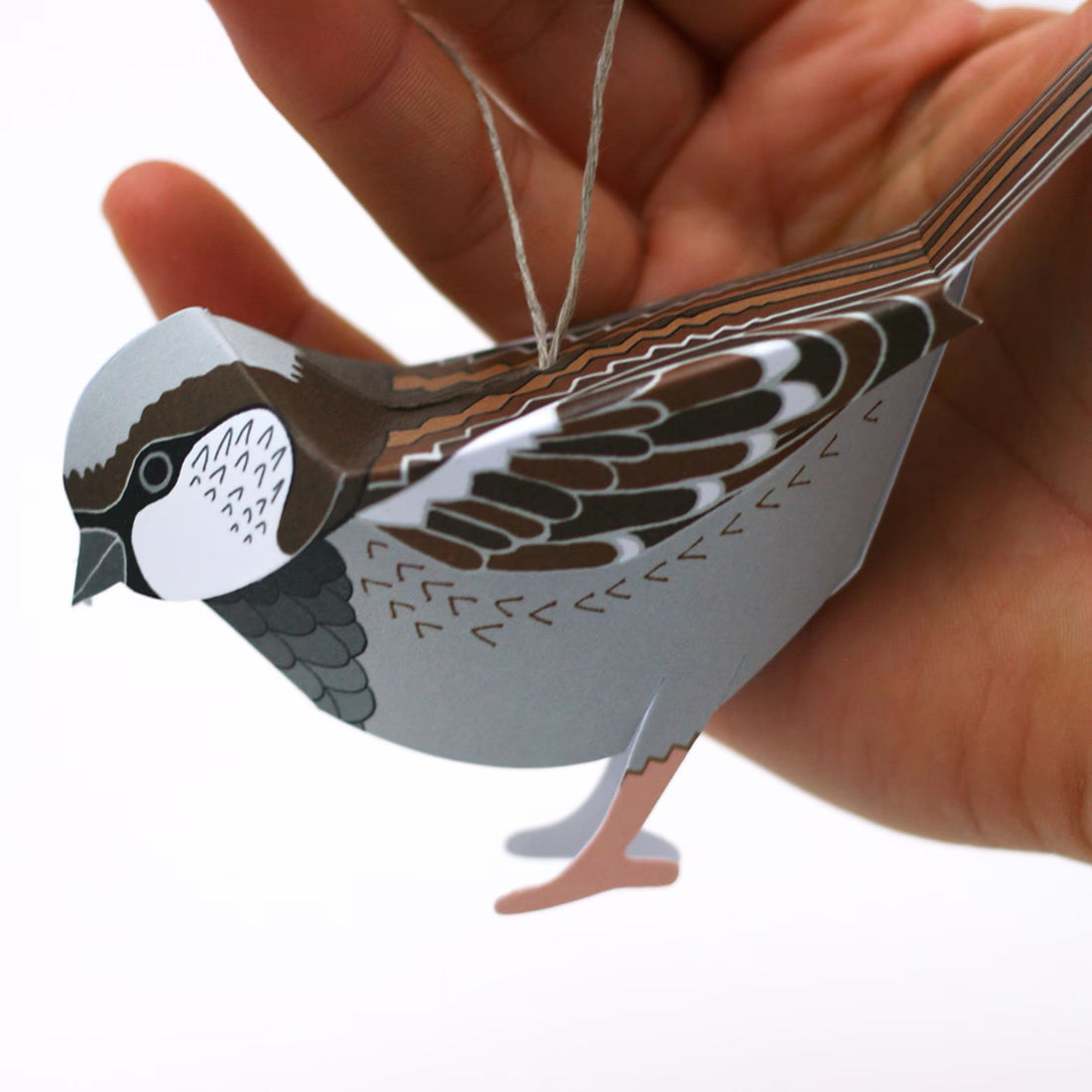 Christmas Sparrow Pop-Up 3D Card &amp; Decoration_Just Makers