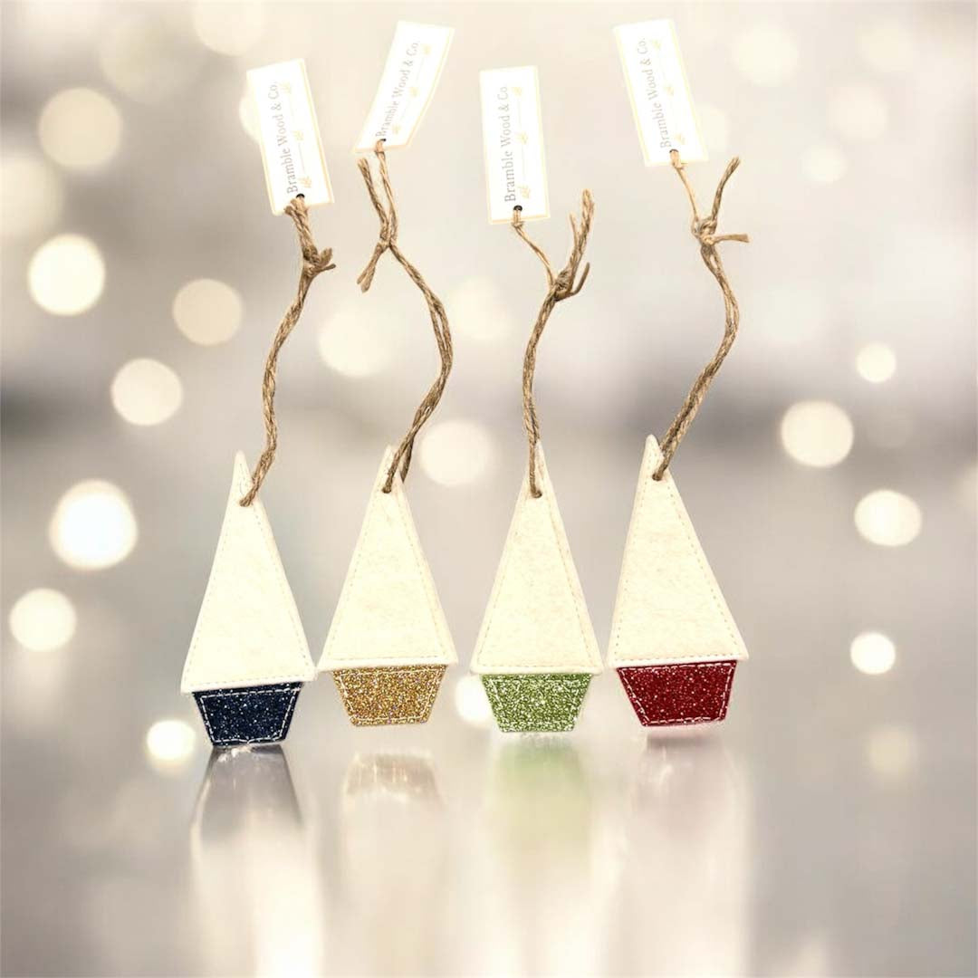 Christmas Tree Fabric Decoration - Bramble Wood and Co_Just Makers
