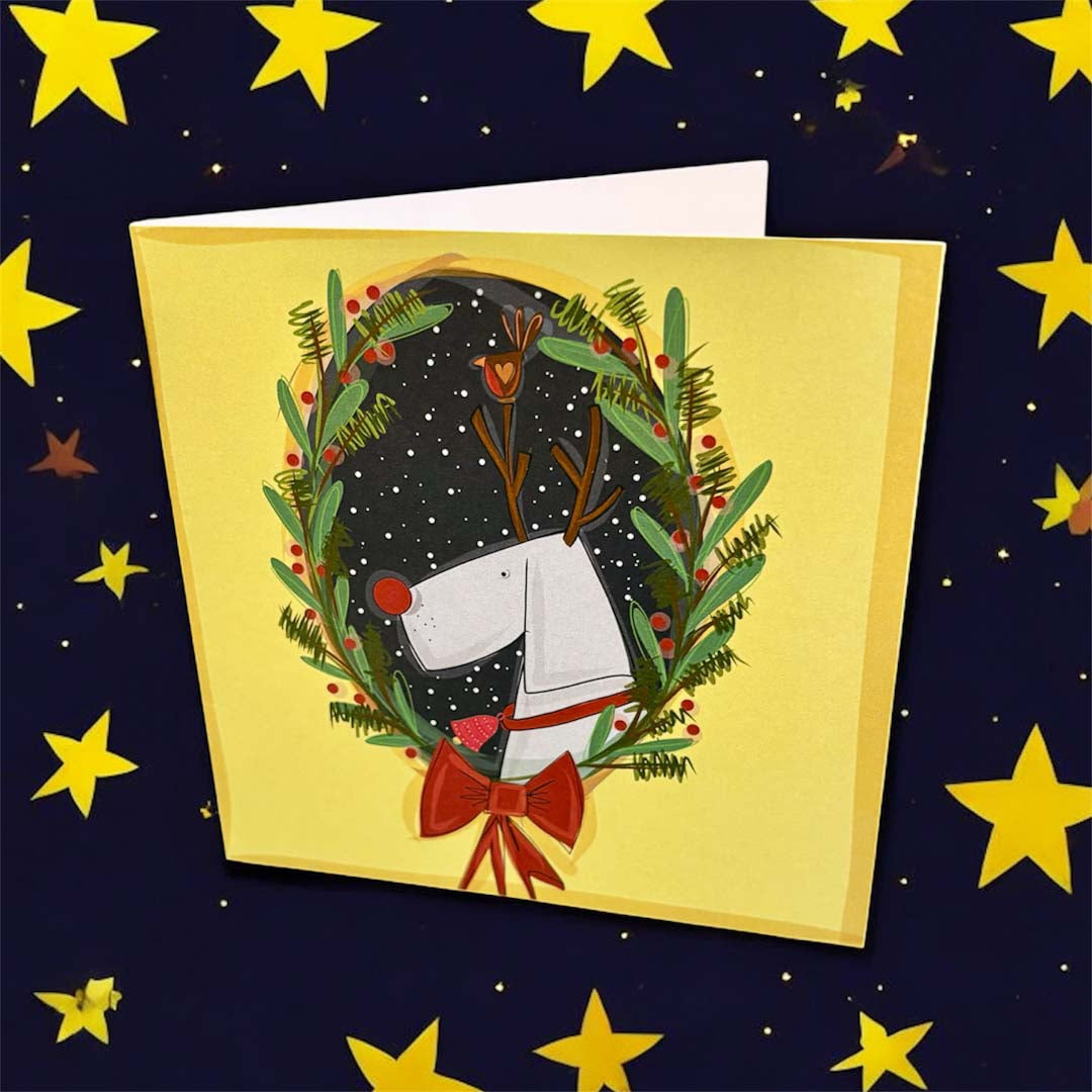 Christmas Wreath Sprocket Christmas Card - Sarah Westwood_Just Makers