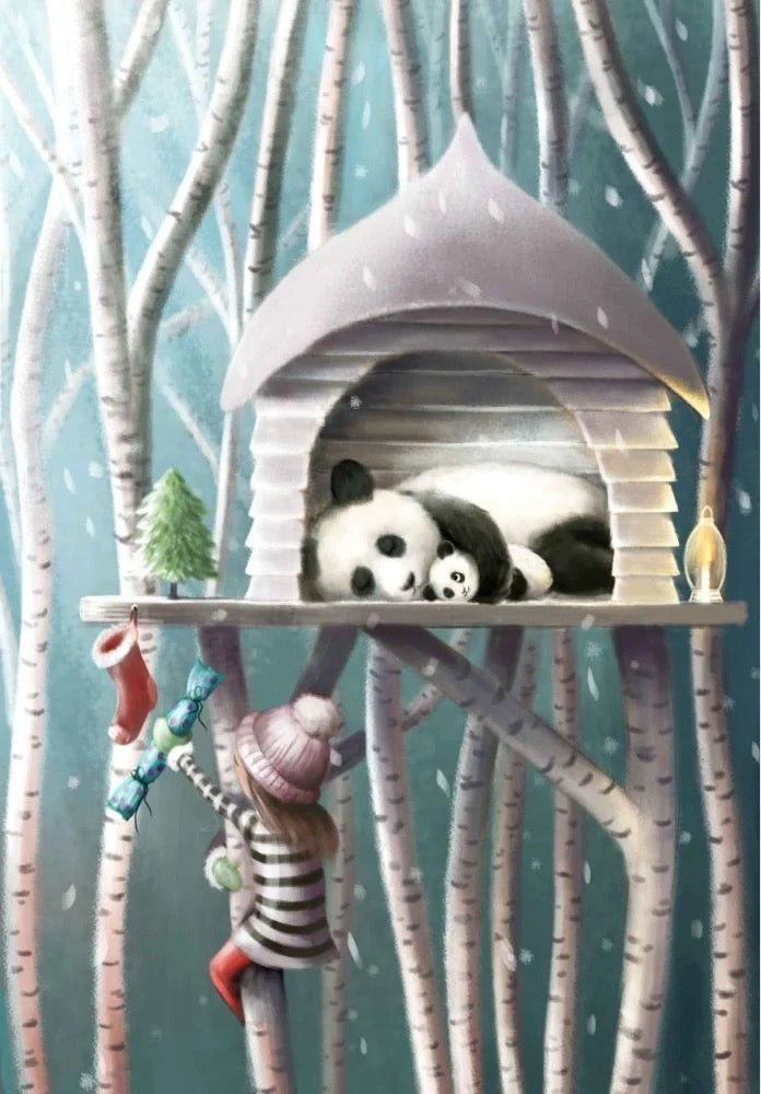 Christmas in a Tree Top House Demelsa Haughton Print_Just Makers
