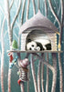 Christmas in a Tree Top House Greeting Card Demelsa Haughton_Just Makers