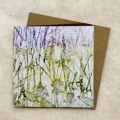 Clover Meadow Greeting Card - Gill Kirk - Just Makers Gill Kirk Artist