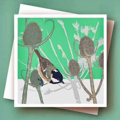 Coal Tit Greeting Card - Umbellifer_Just Makers