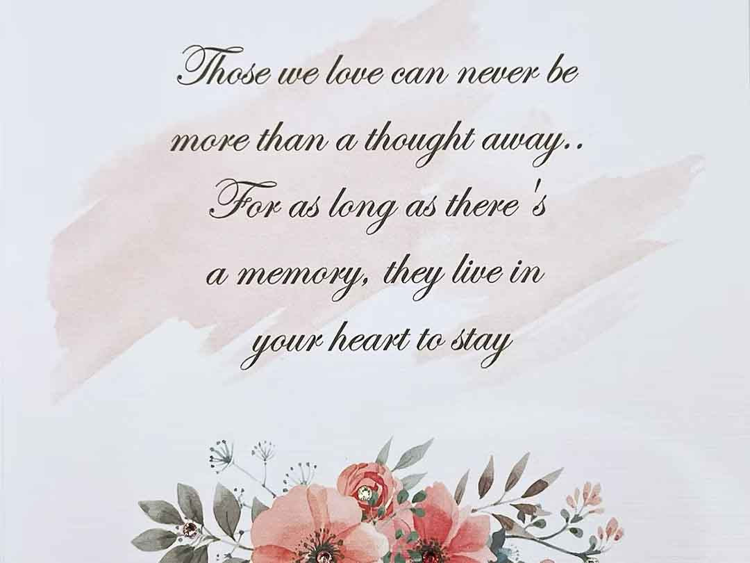 Condolence Flowers Card by Bright Night Cards_Just Makers