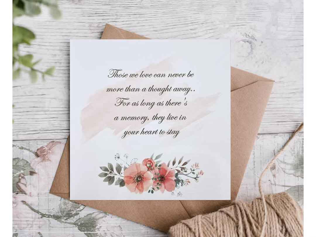 Condolence Flowers Card by Bright Night Cards_Just Makers