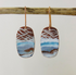 Copper Enamel Waves and Water Earrings - 830 Degrees_just Makers