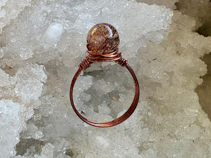 Copper Rutilated Quartz Ring - Hart, Body and Soul_Just Makers