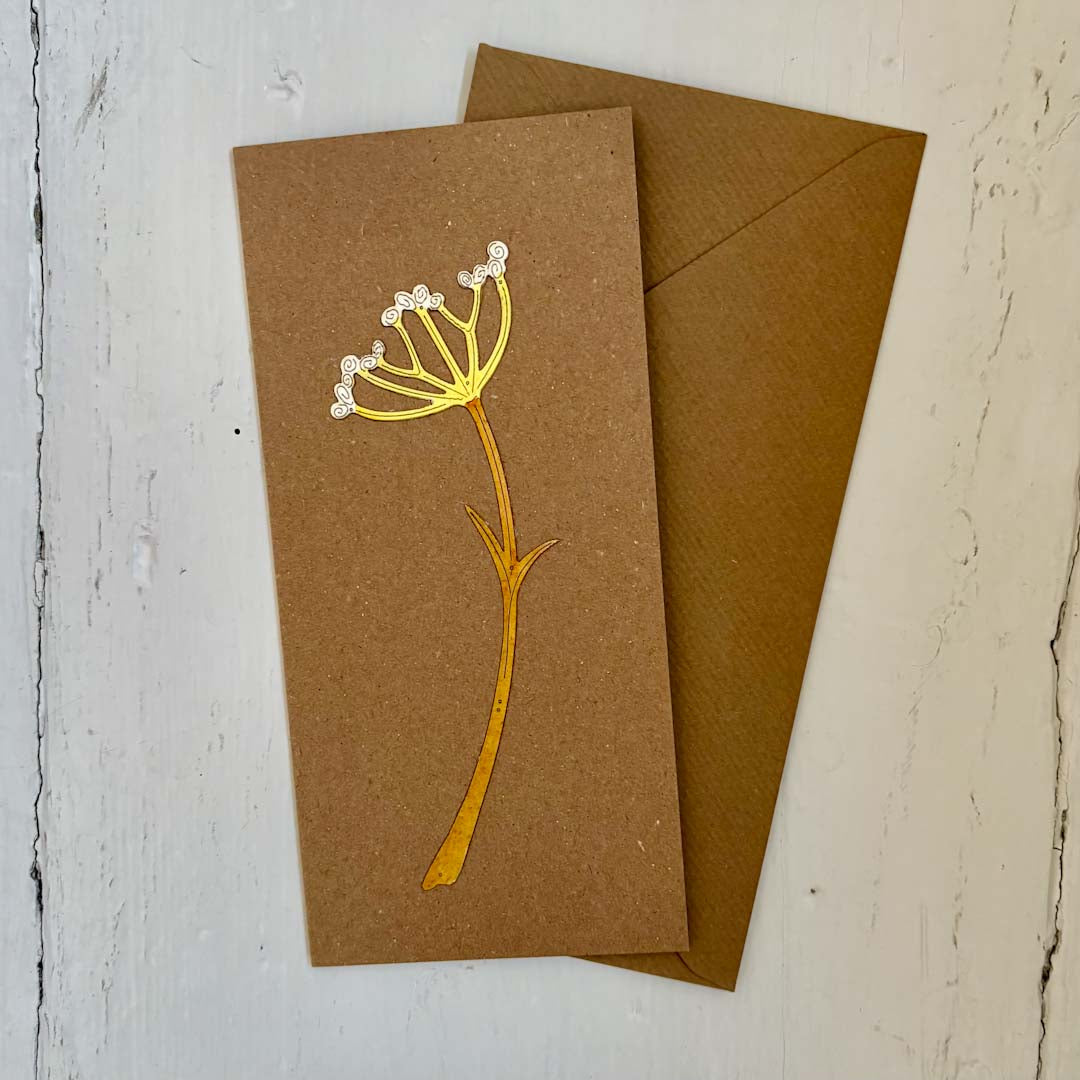 Cow Parsley Papercut Card - Natty Deco_Just Makers