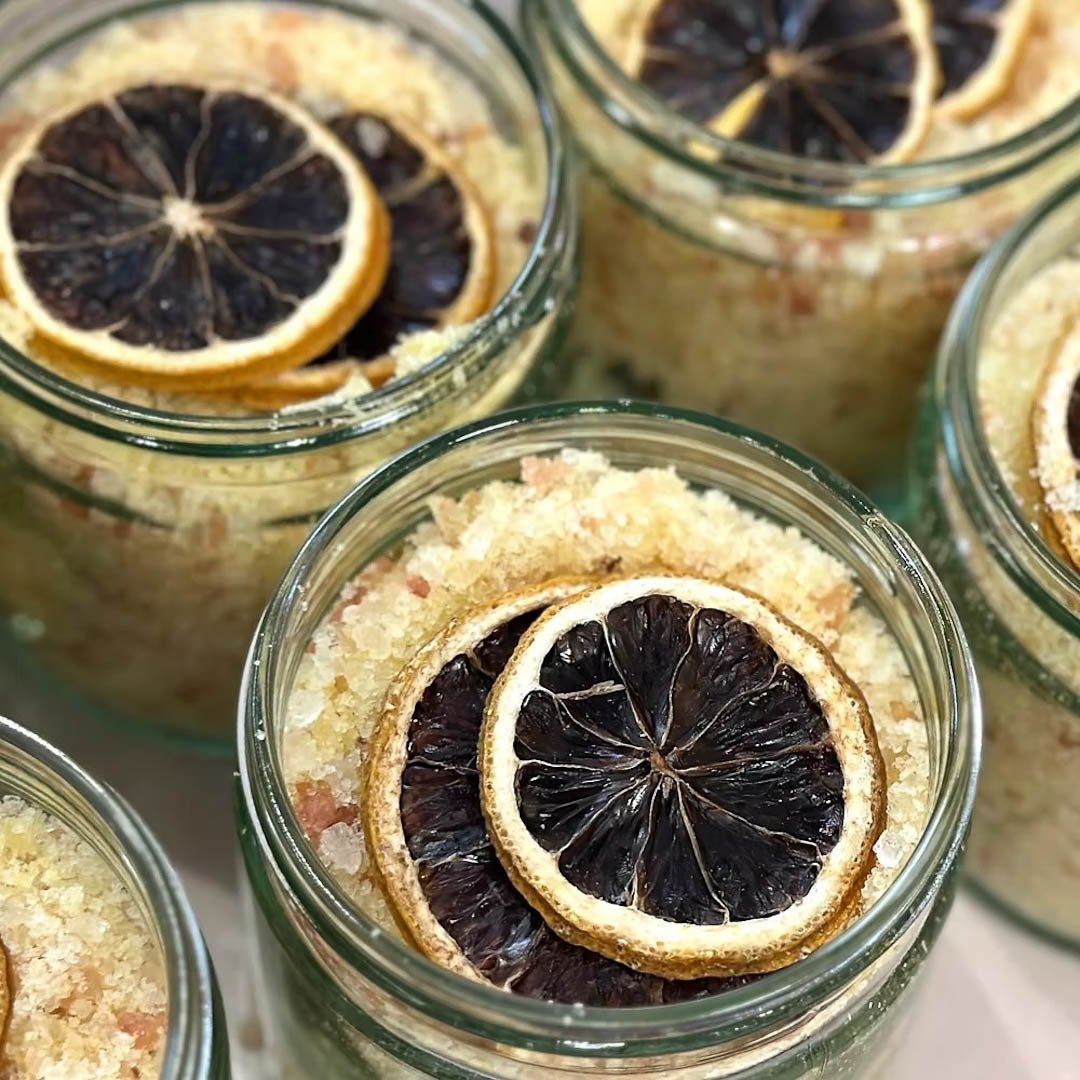 Crafts &amp; Bubbles Bath Salts - Lemon small - Just Makers Crafts &amp; Bubbles