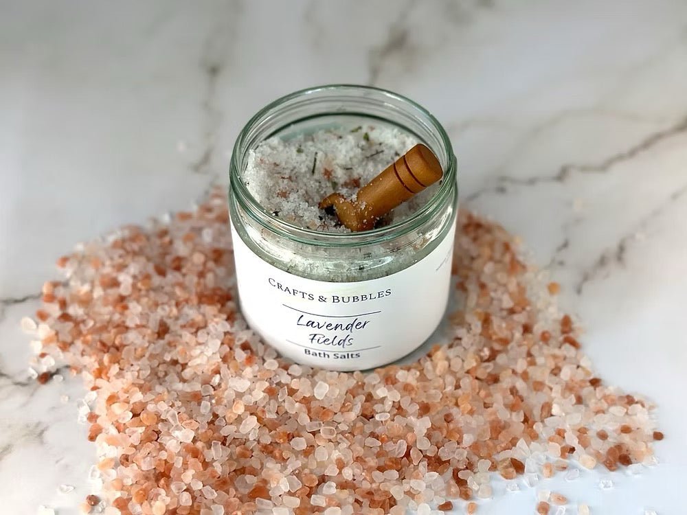 Crafts &amp; Bubbles Bath Salts - Lavender - Just Makers Crafts &amp; Bubbles