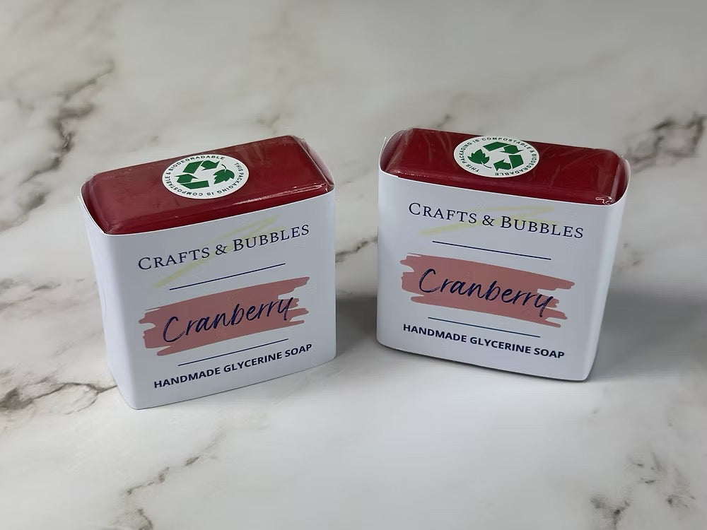 Cranberry Glycerine Soap - Crafts and Bubbles_Just Makers