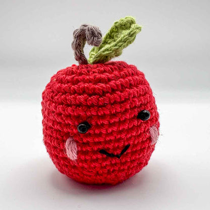 Crochet Apple - Hooked on Yarn_Just Makers