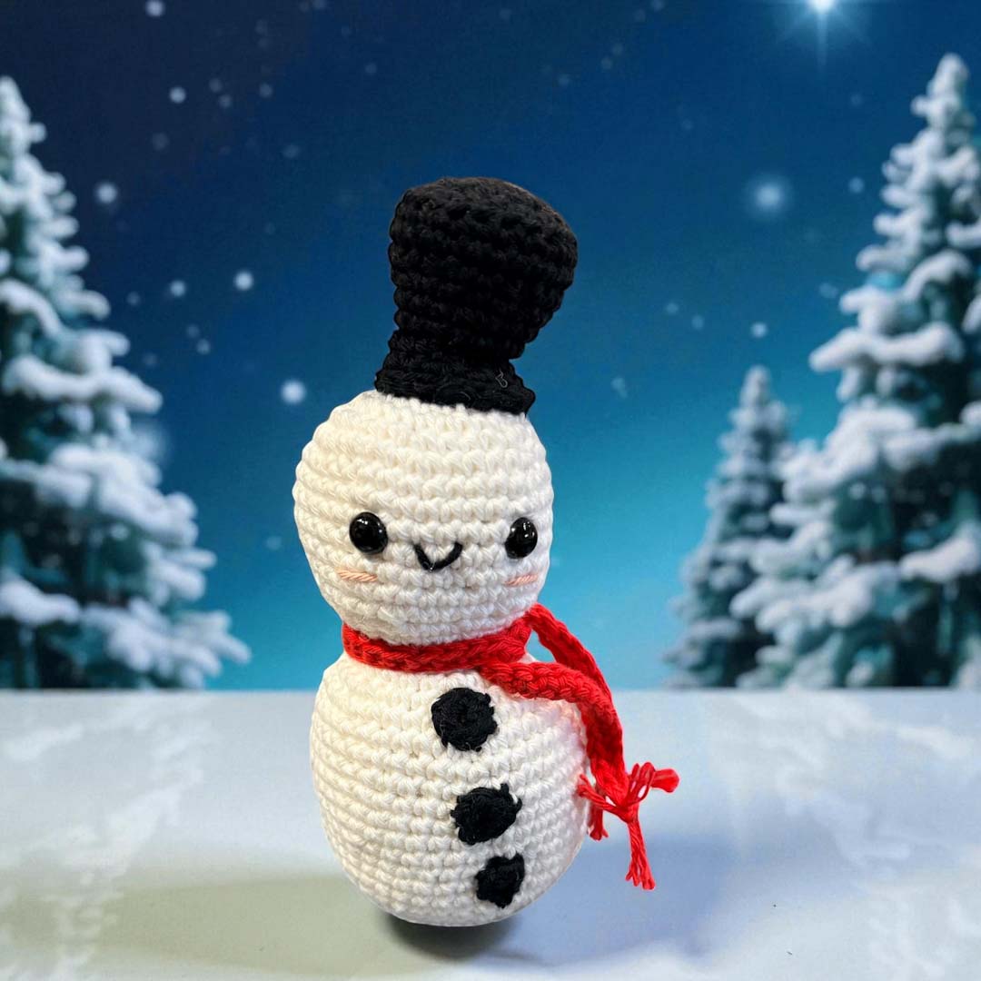 Crochet Snowman - Hooked on Yarn_Just Makers
