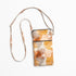 Cross Body Silk Golden Abstract Phone Bag - Pattern Passion_Just Makers