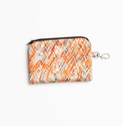 Crosshatch Silk Pouch / Coin Purse - Pattern Passion_Just Makers