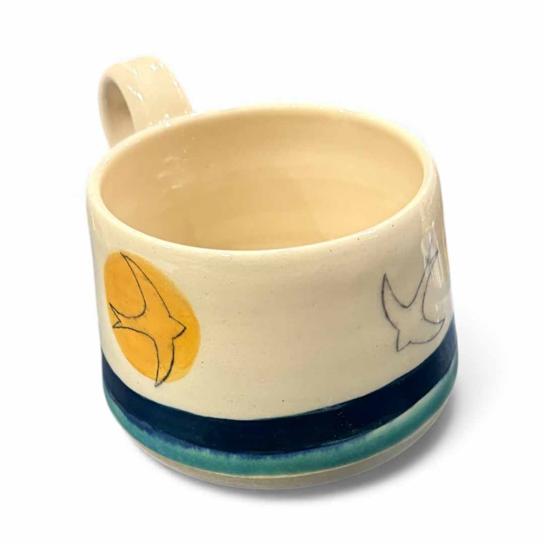 Cup - Golden Swift - Lorna Gilbert - Just Makers Lorna Gilbert Ceramics