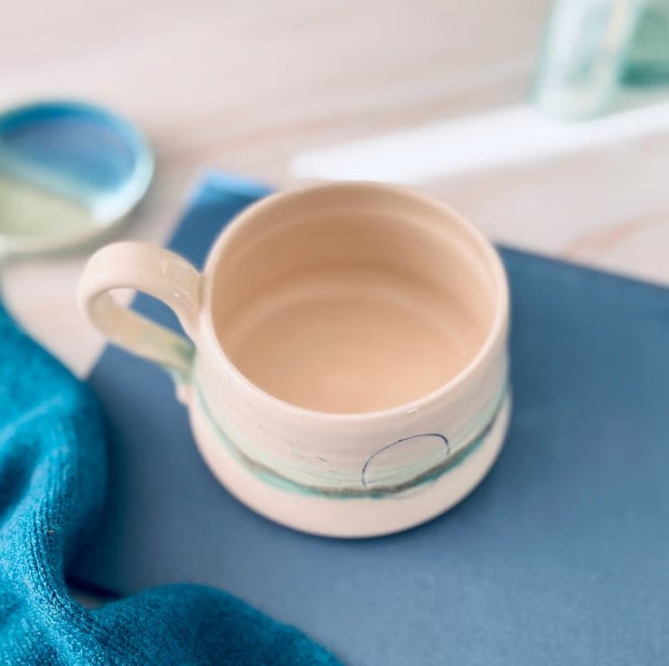 Cup - Seascape - Lorna Gilbert - Just Makers Lorna Gilbert Ceramics