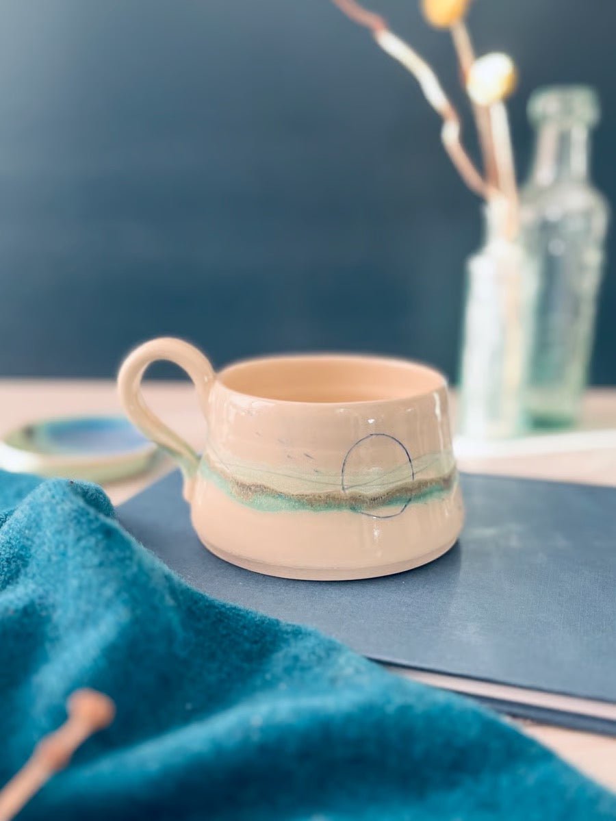 Cup - Seascape - Lorna Gilbert - Just Makers Lorna Gilbert Ceramics