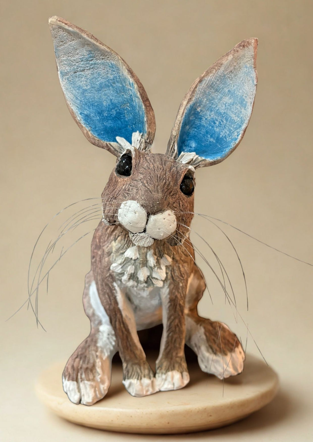 Curious Hare Sculpture - Twisted Earth Ceramics_Just Makers