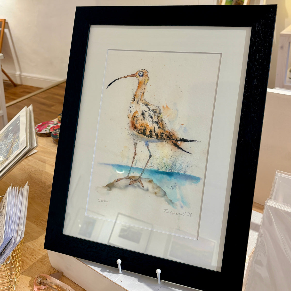 Curlew Framed Giclee Print - Tim Gomersall Art_Just Makers