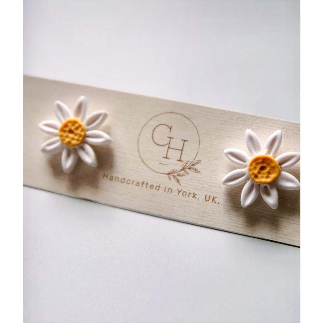 Daisy Studs - CH Handmade_Just Makers