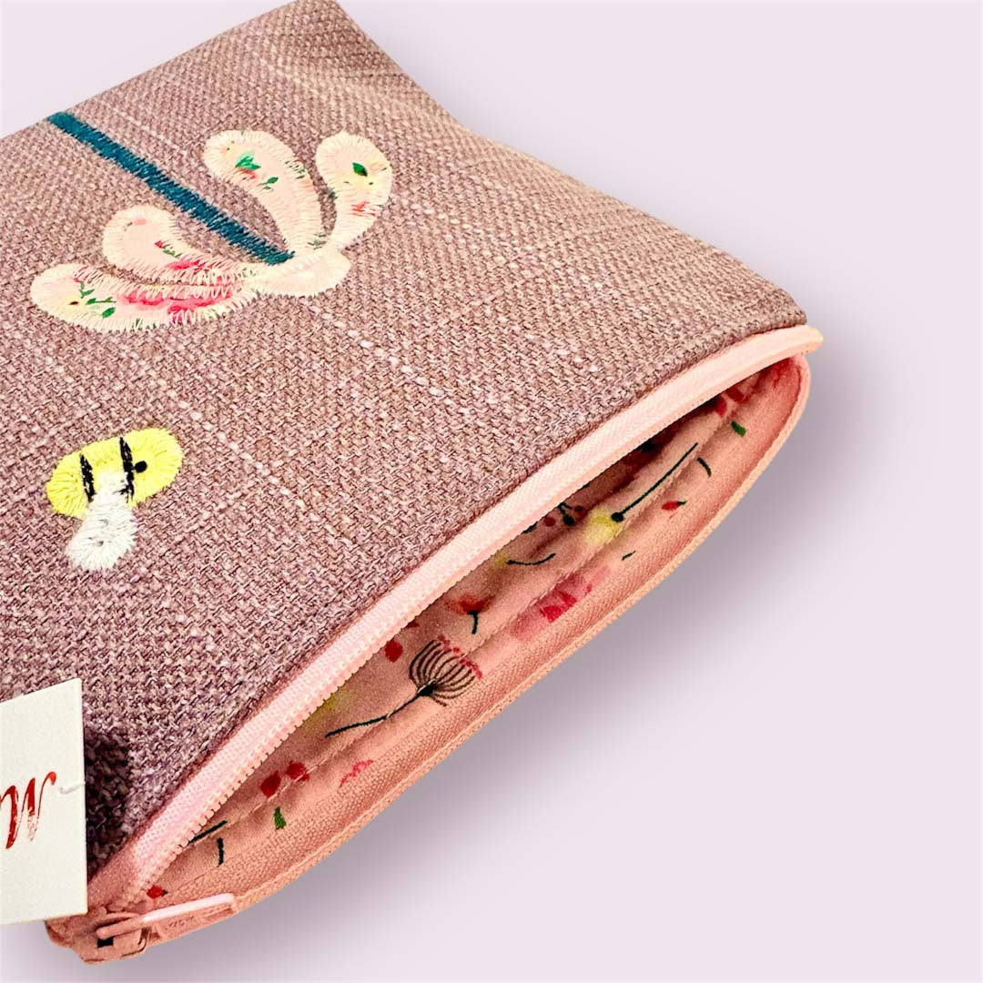 Daisy and Bee Make Up Bag Made by Marianne_Just Makers_Just Makers