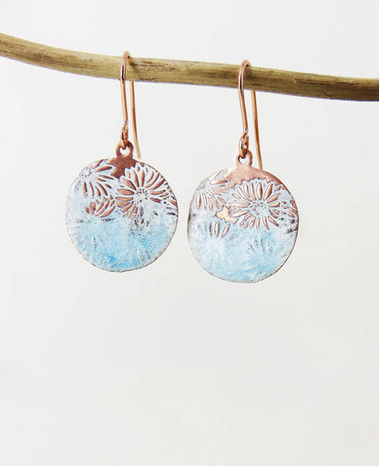 Daisy enamel earrings 830 Degrees_Just Makers