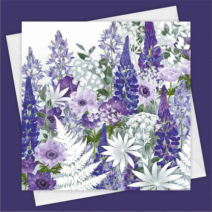 Daydream in Blue Greeting Card - Fiona Calder - Just Makers Fiona Calder Designs