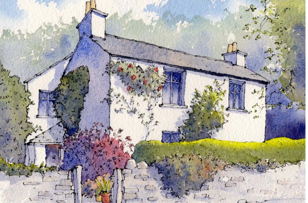 Dove Cottage Greeting Card - Matty Burnham_Just Makers
