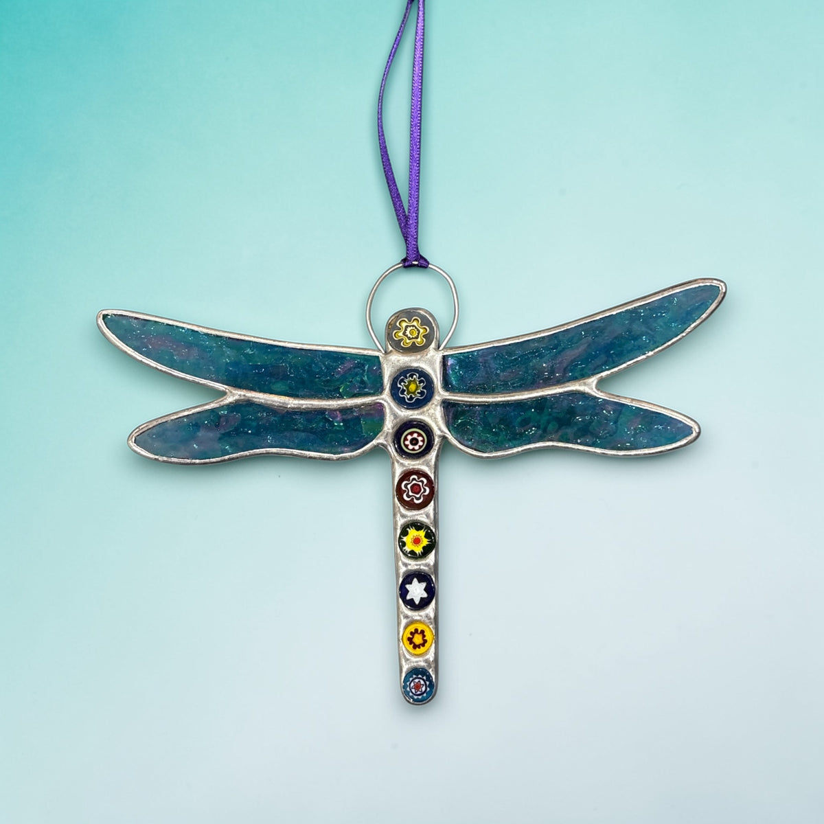 Dragonfly Glass Art Dragonfly Decoration - Just Makers Dragonfly Glass Art