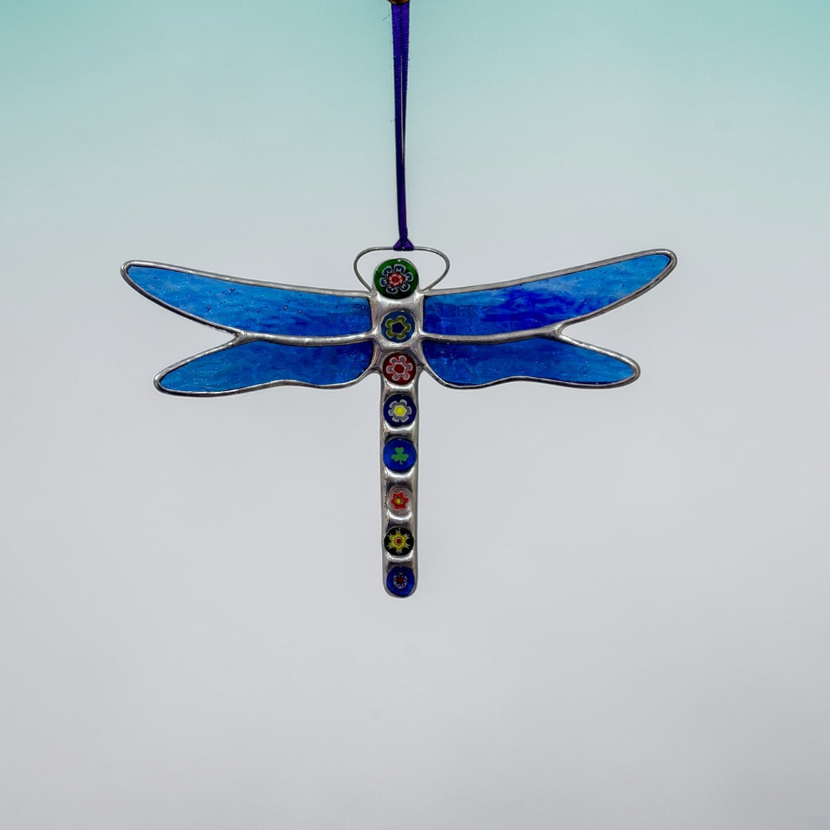 Dragonfly Glass Art Dragonfly Decoration - Just Makers Dragonfly Glass Art