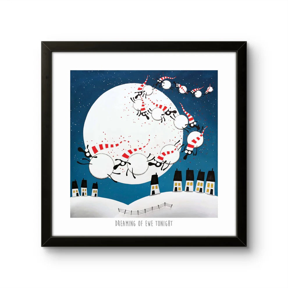 Dreaming of Ewe Tonight 10&quot; Print - Mervyn Tay Art_Just Makers